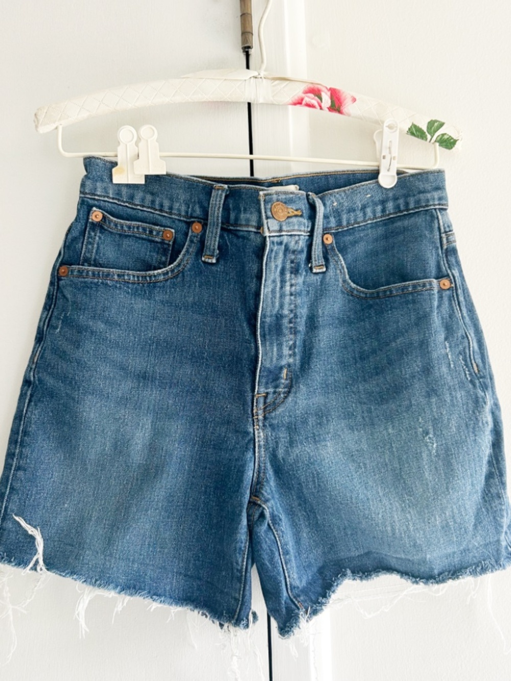 Madewell High rise denim shorts